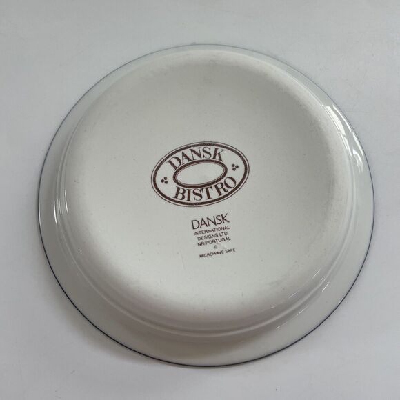 Dansk Bistro Christianshavn Bowl Blue Rimmed Made in Portugal MCM 8" CLEAN EUC - Picture 2 of 8
